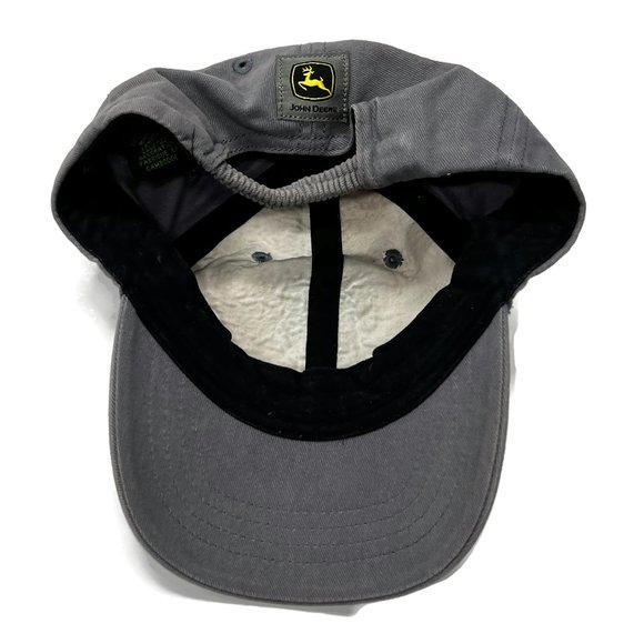 John Deere Here Comes The Big Guy Hat Cap Toddler 2-4 yrs Gray Yellow Stretch - Picture 4 of 6